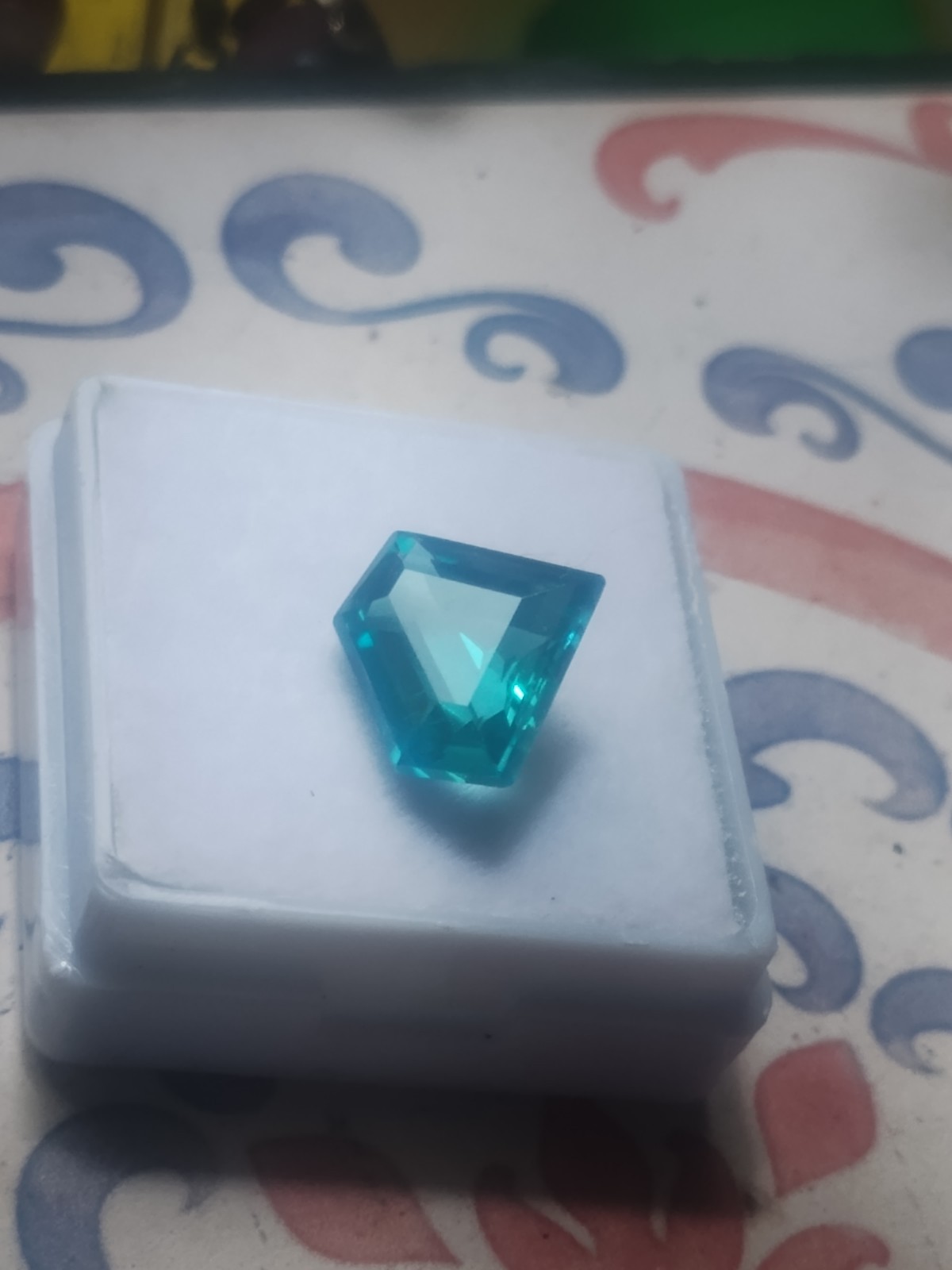 5.85ct Serendibite Green Bluish Unheated AGL Certified Fancy 10.5×12.5×5.7mm