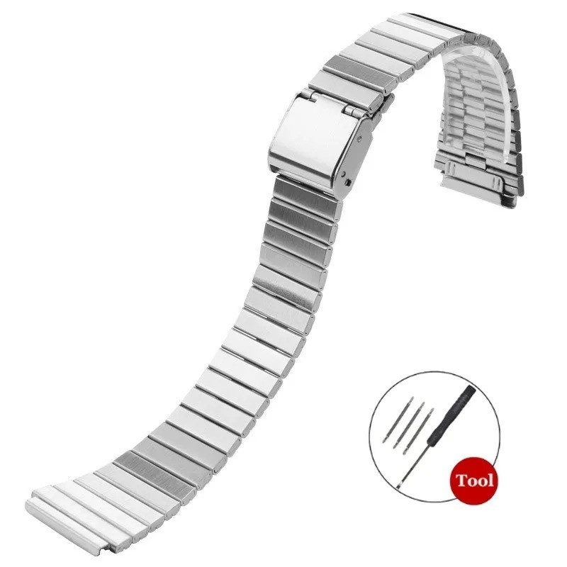 Stainless Steel Watch Band for F91W A158 A168 B650 AQ230 AE500W 18/20mm
