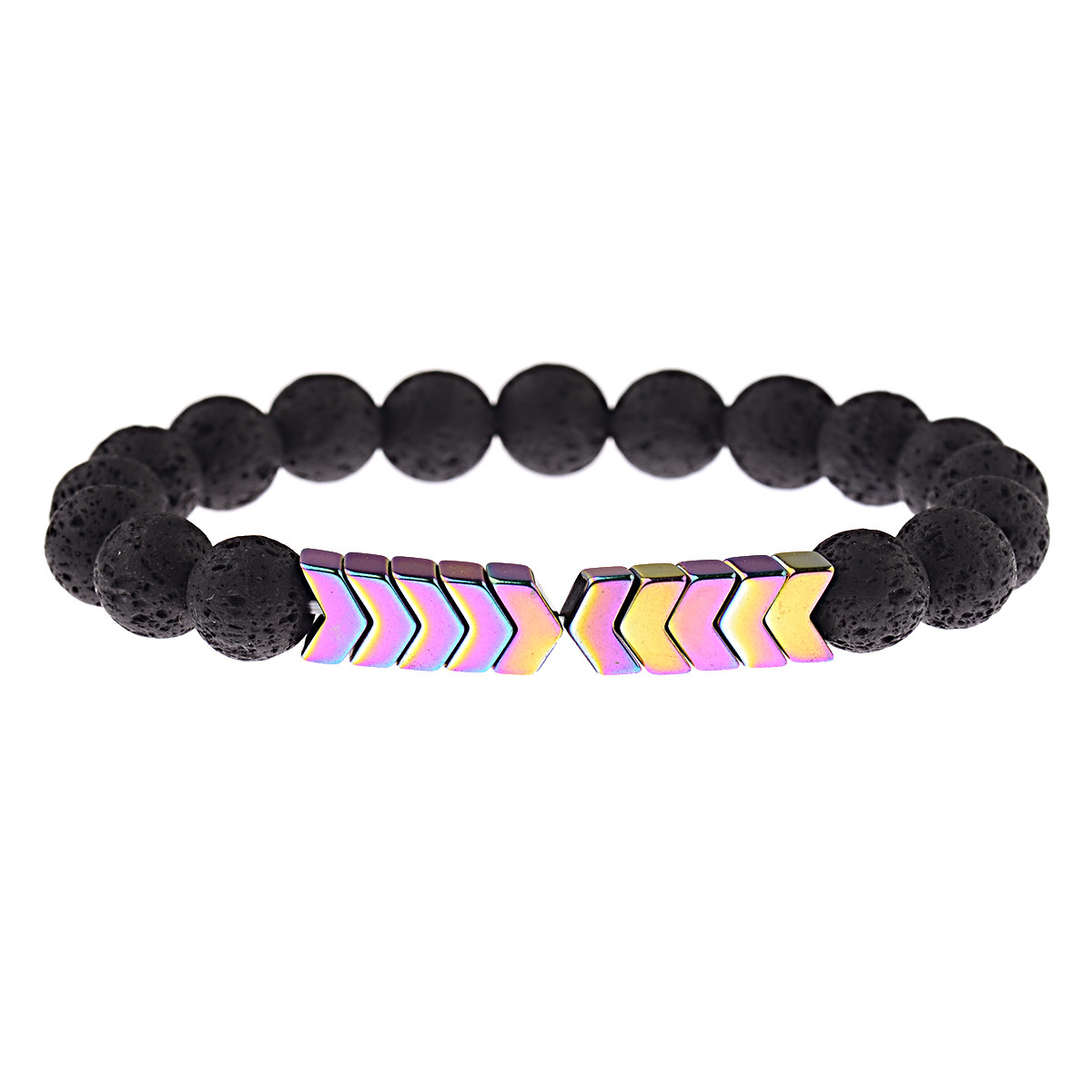 10MM Lava Stone Sacred Arrow Beads Bracelets Hot Sacred Arrow Diffuser Bracelets