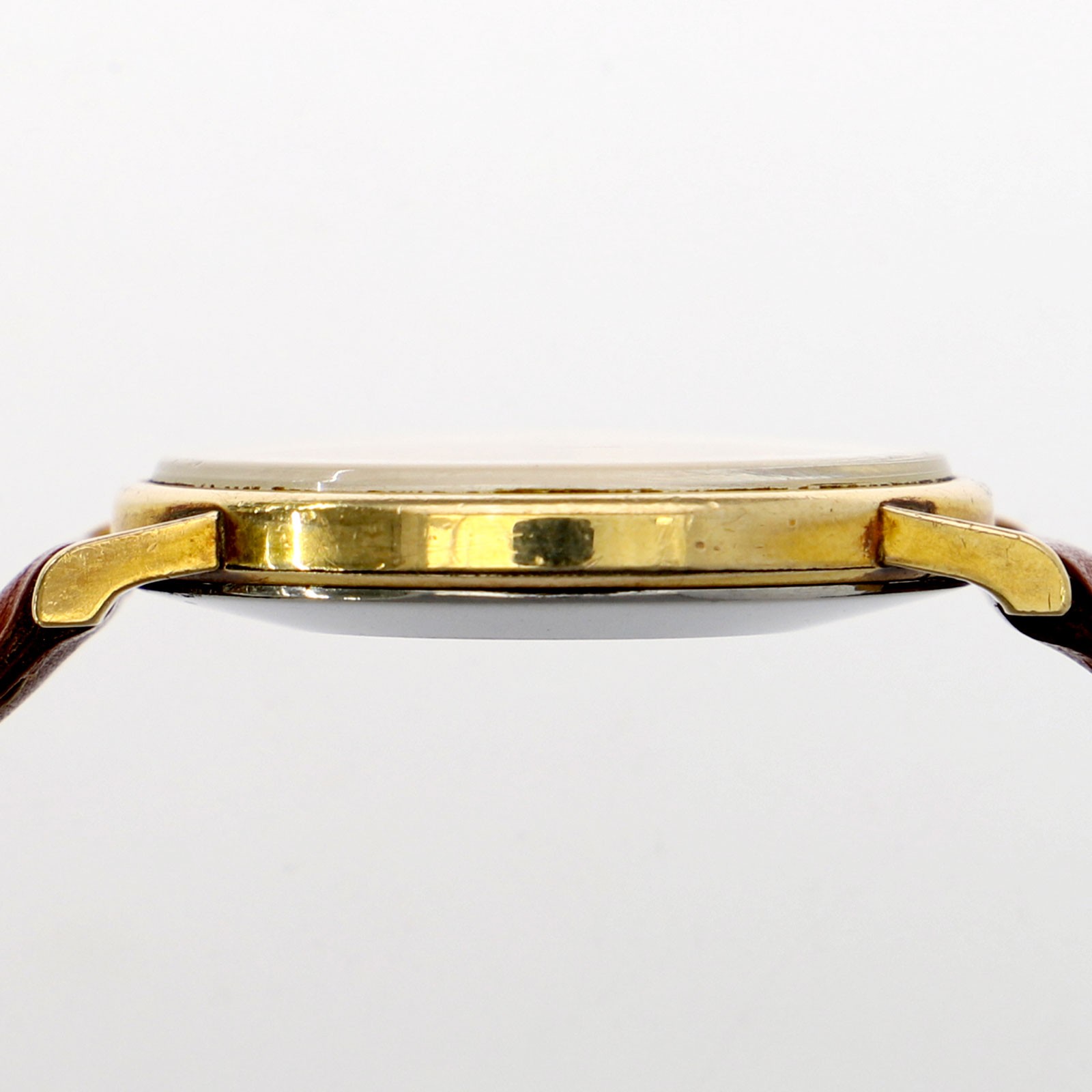 OMEGA 111.14 De Ville gold Dial Manual Gold Filled Stainless Steel leather