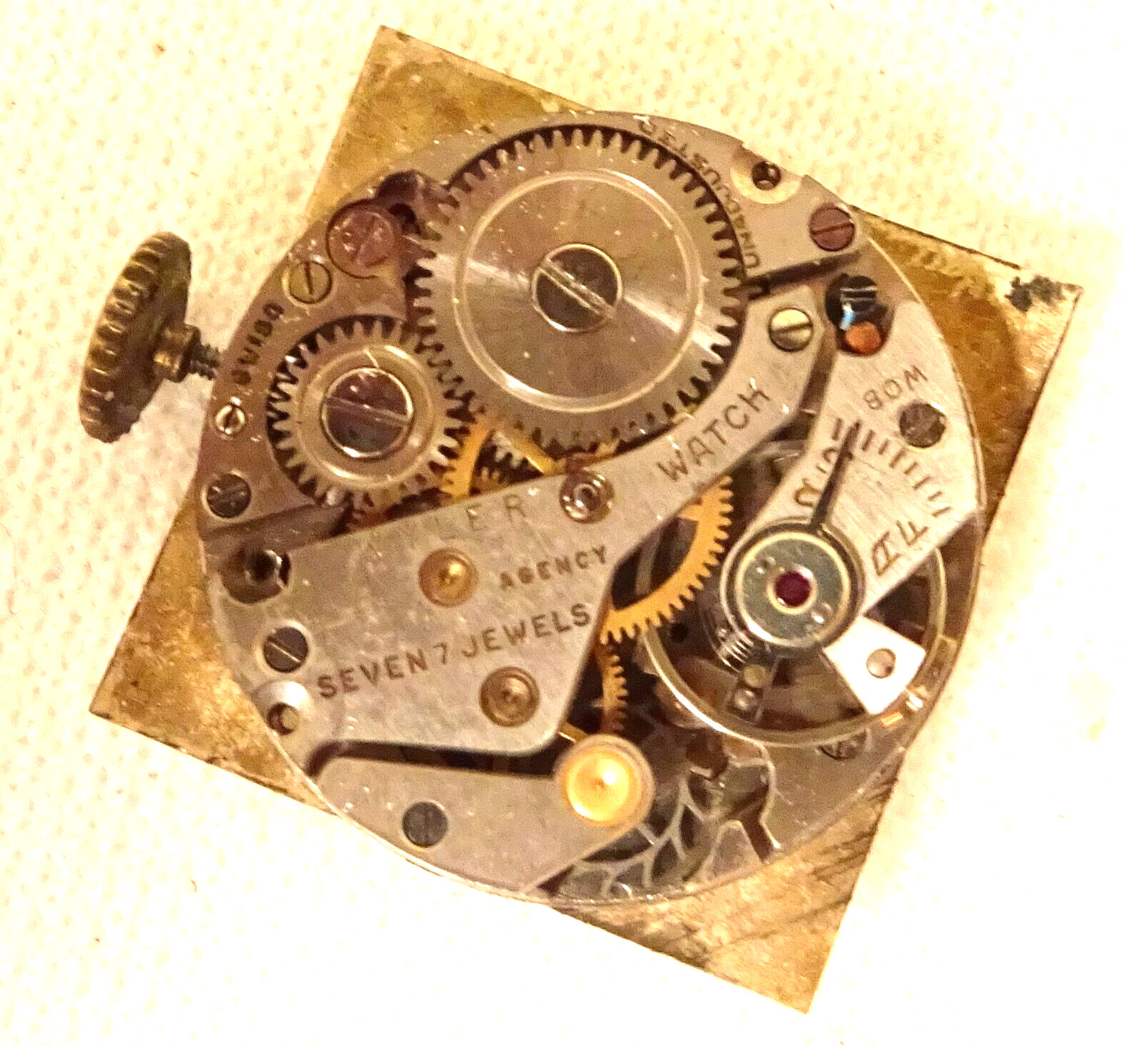 Wyler Wristwatch 7J Antique Men’s Parts or Repair