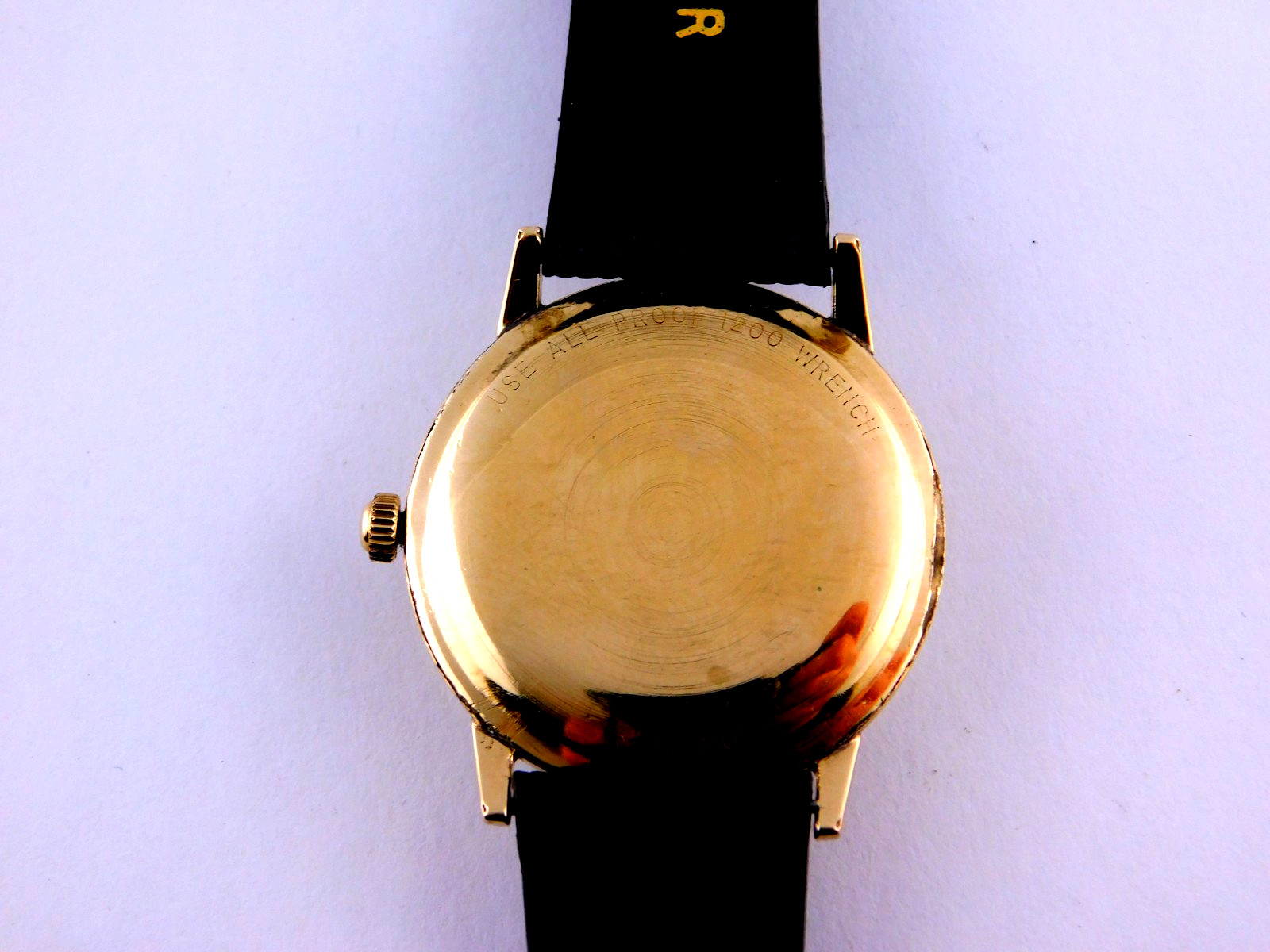 VINTAGE WITTNAUER 17J REF.5000 PATINA DIAL MENS WRISTWATCH SERVICED C.1950s