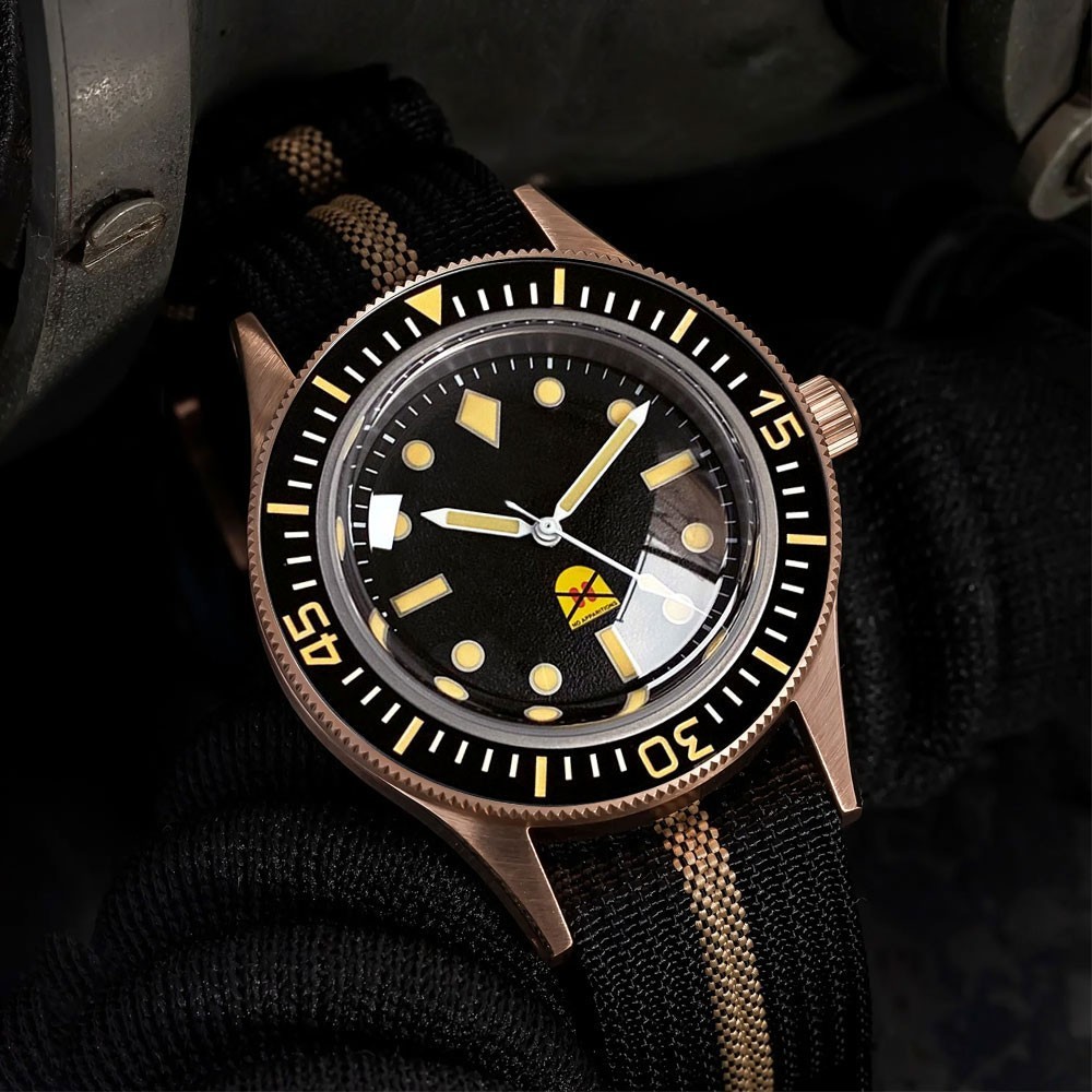 50-Fathoms 40mm Solid Bronze 20ATM Automatic Men Watch Japan NH35 PT5000 Movt