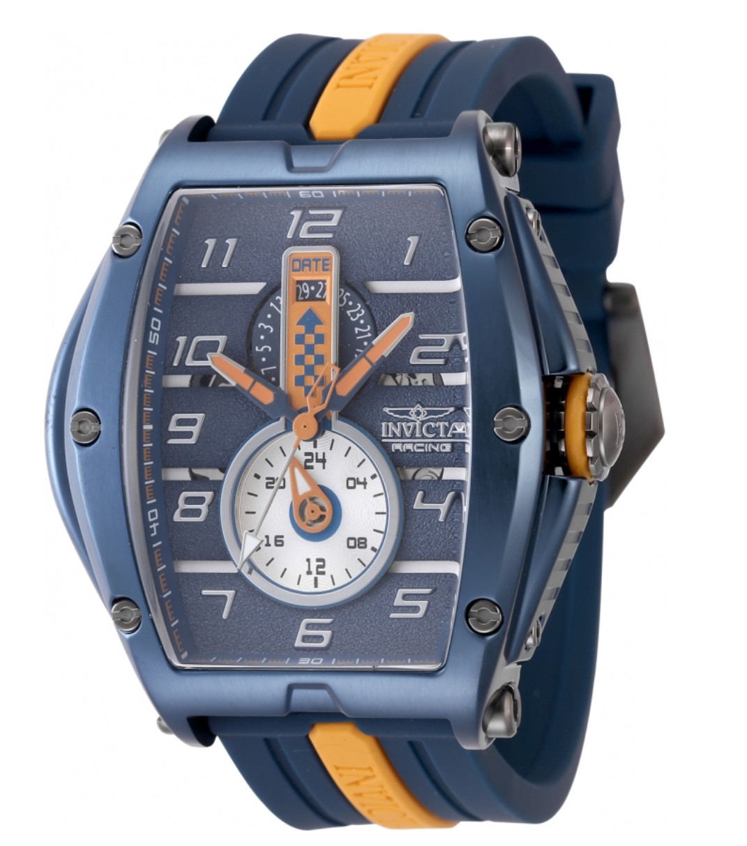 Invicta S1 Rally Diablo Racing RPM Men’s 50mm Blue & Orange Quartz Watch 47388