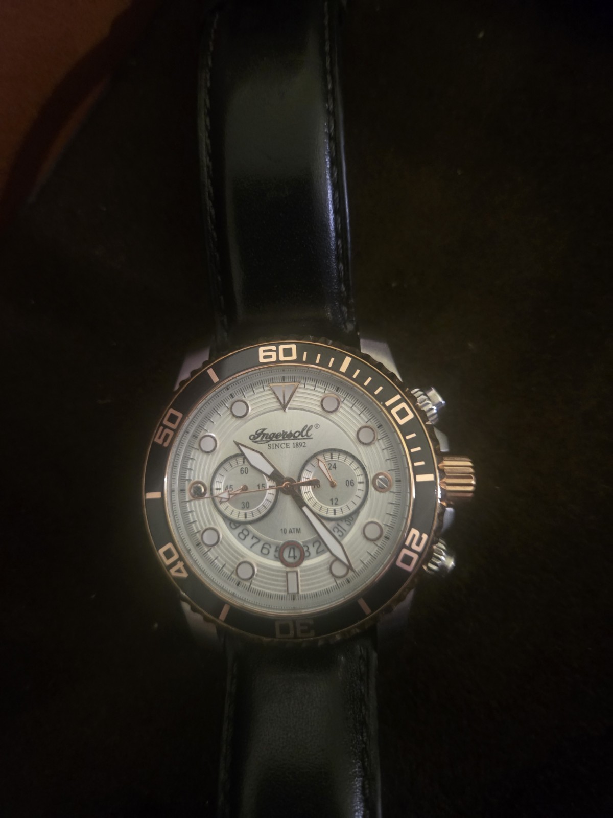 Ingersoll Hartford II Chronograph, specifically model number INQ032SLRS.