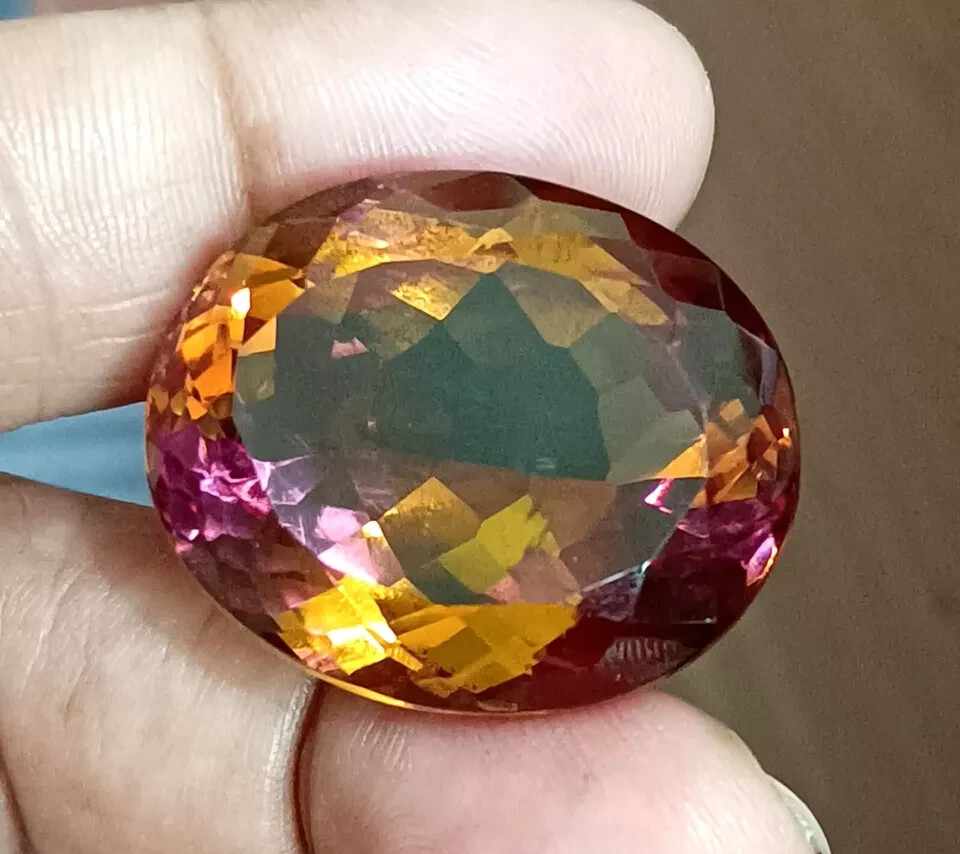 NATURAL Alexandrite (7 Color-Change) Oval Cut 71.85 Ct Loose Certified GEMSTONE