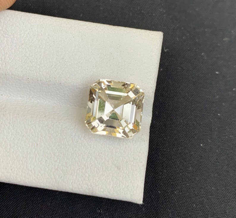6.80 Carat Sherry Topaz Gemstone, Octagon Cut Golden Topaz Gemstone From Pak.