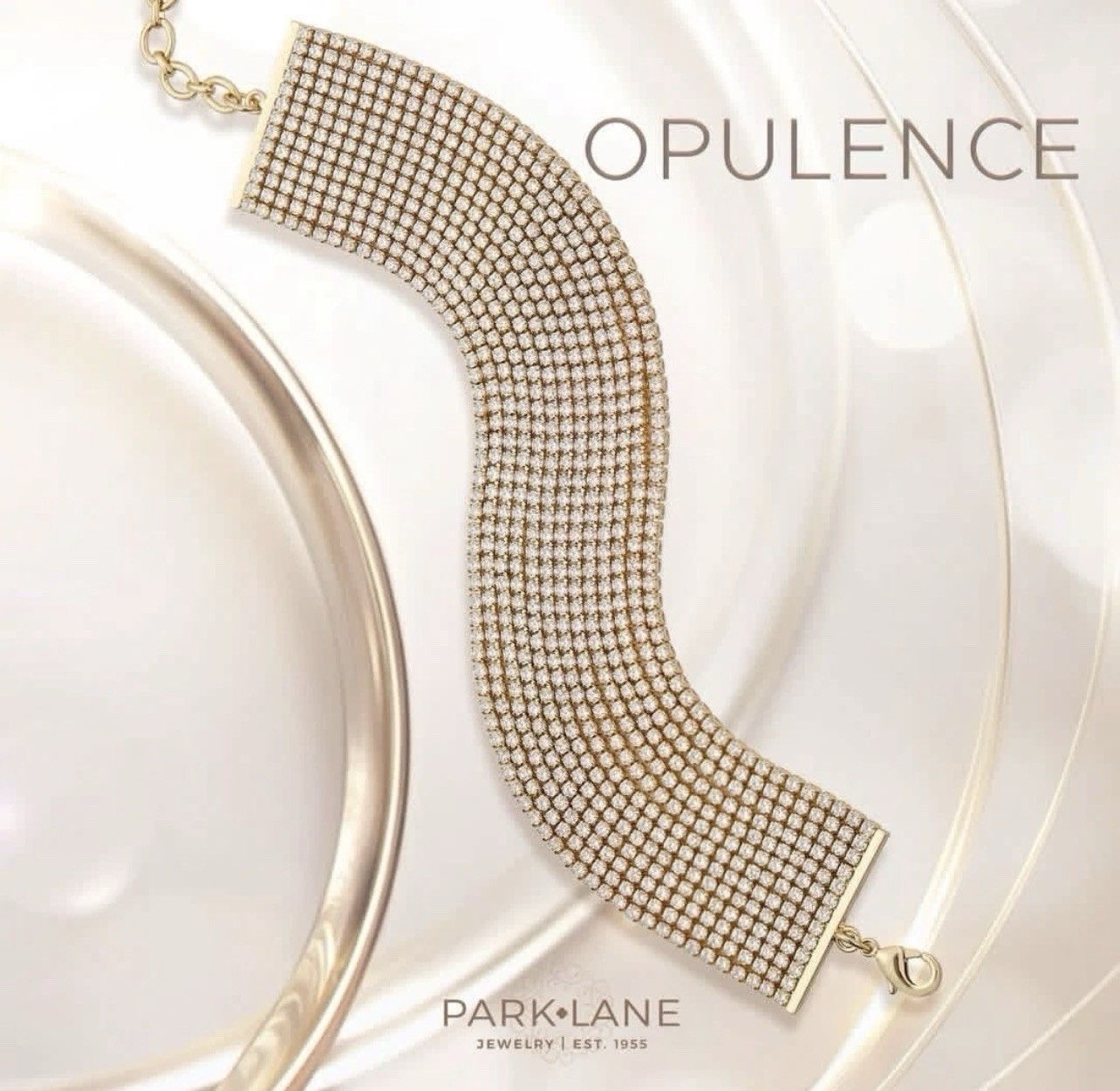 Park Lane BNWT Statement OPULENCE 13 Strand Micro CZ Tennis Bracelet Gold