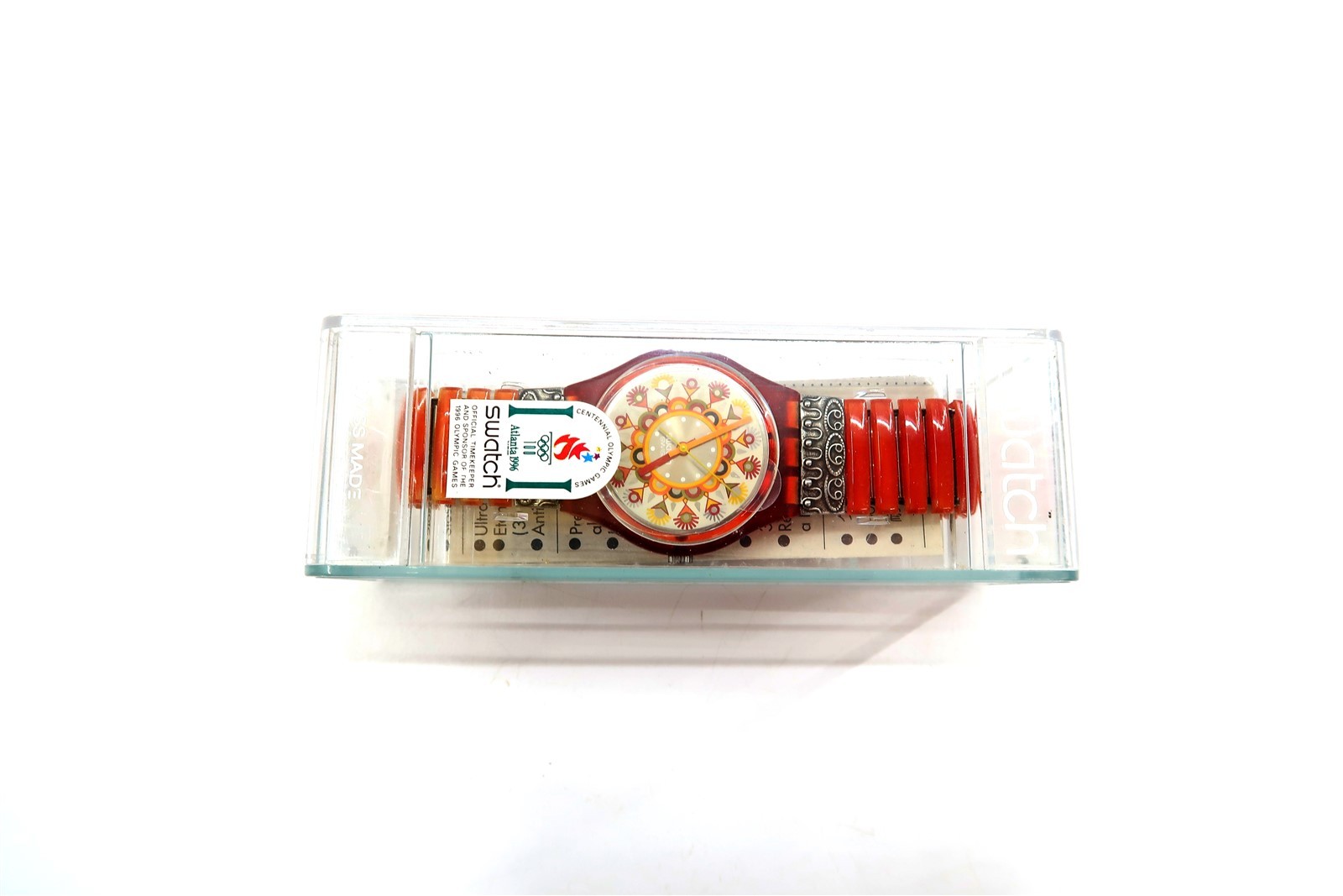 NEW Swatch Watch CURRY POWDER GR125 with Case & Papers 1995 Gents NOS