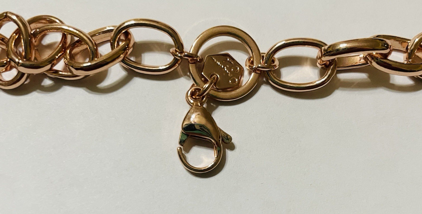 Origami Owl Rose Gold Large Oval Link Chain Retired 18-20 Inch Hard To Find