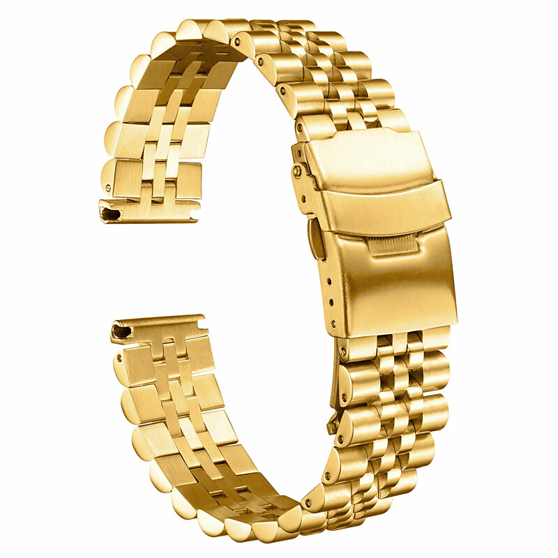 High Grade Solid Rugged Stainless Steel Watch Wristbands Business Strap 18-30mm