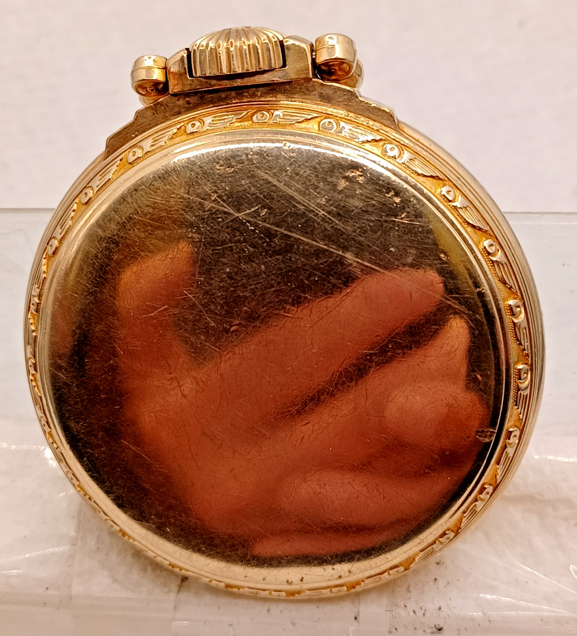 Vintage Hamilton 10 K Gold Filled RR Open Face Pocket Watch Case -16S!