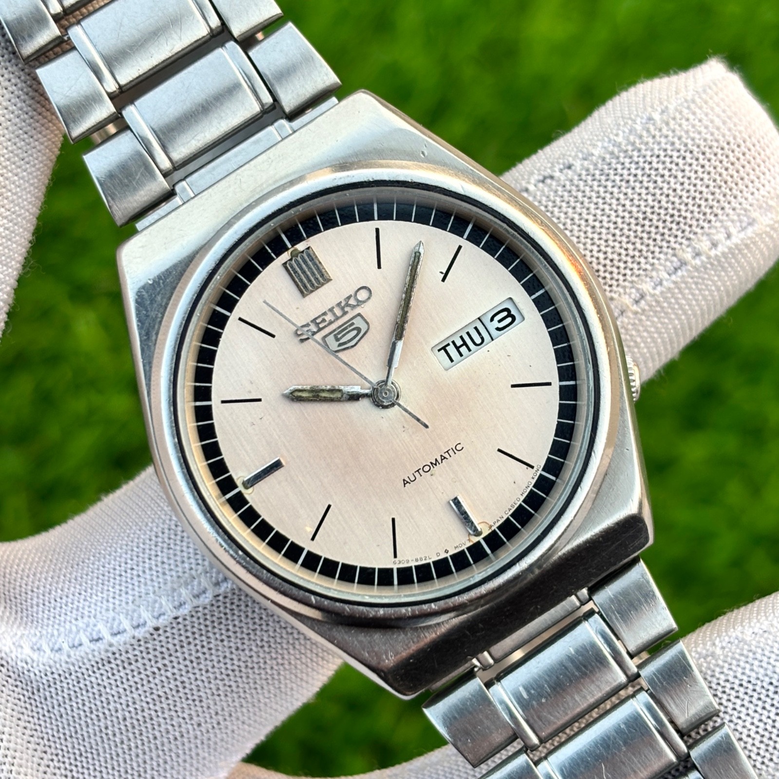 Vintage Seiko 5 Dress Formal Automatic Japan Made Men’s Watch 6309-8810