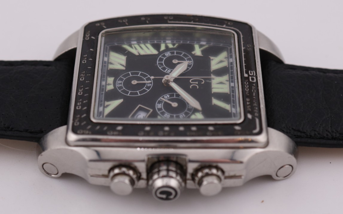 Guess Collection Swiss Made Men’s Chronograph Watch – GC 30007GA – New Battery