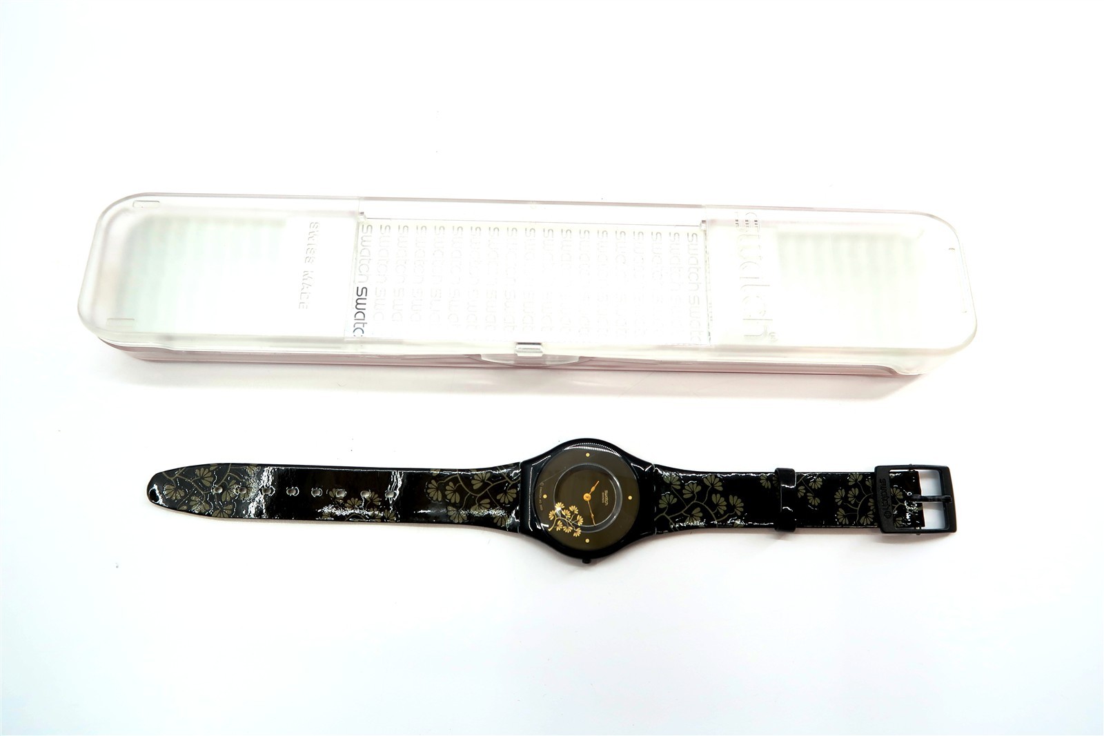Swatch Skin Watch Ladies SHIMMER BLISS SFB138 w/ Case & Papers 2008 NEW BATTERY