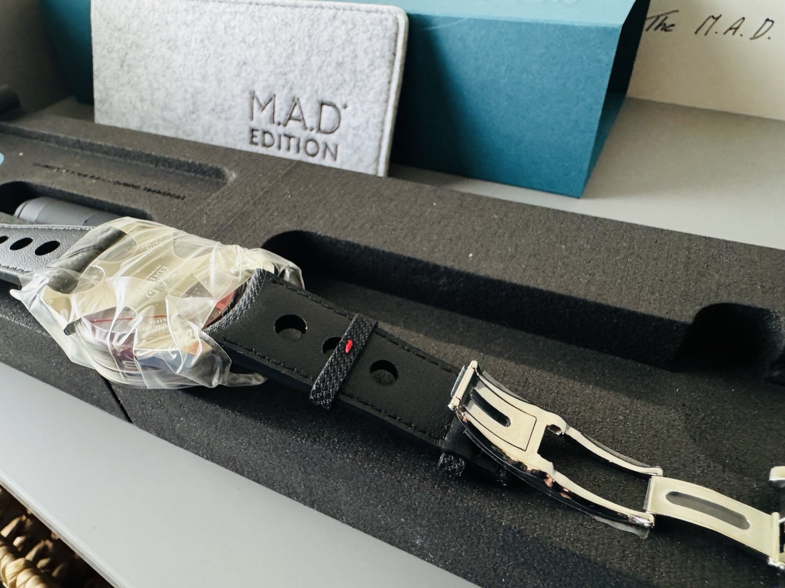 NEW, M.A.D. 1 RED Edition by MB&F Box + card