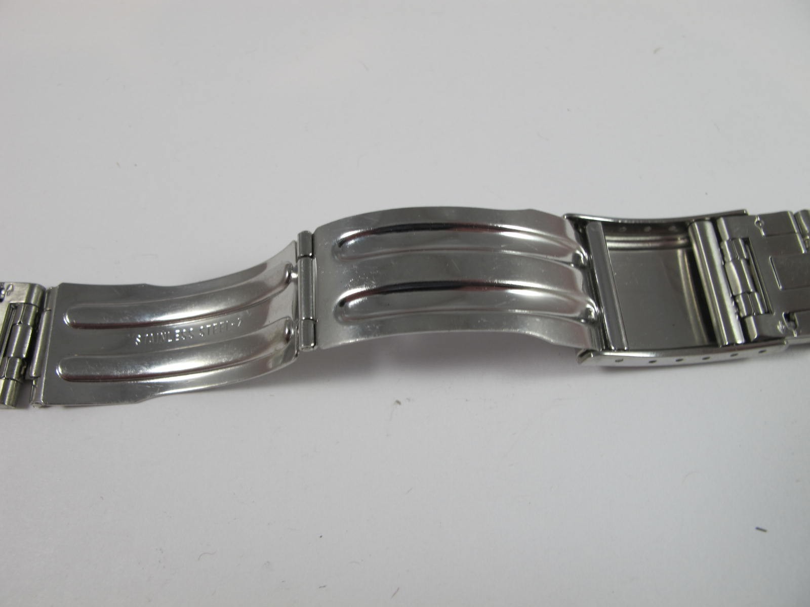 SEIKO MENS ALL STAINLESS Z CLASP 20MM BAND WITH 10.8MM TIPS