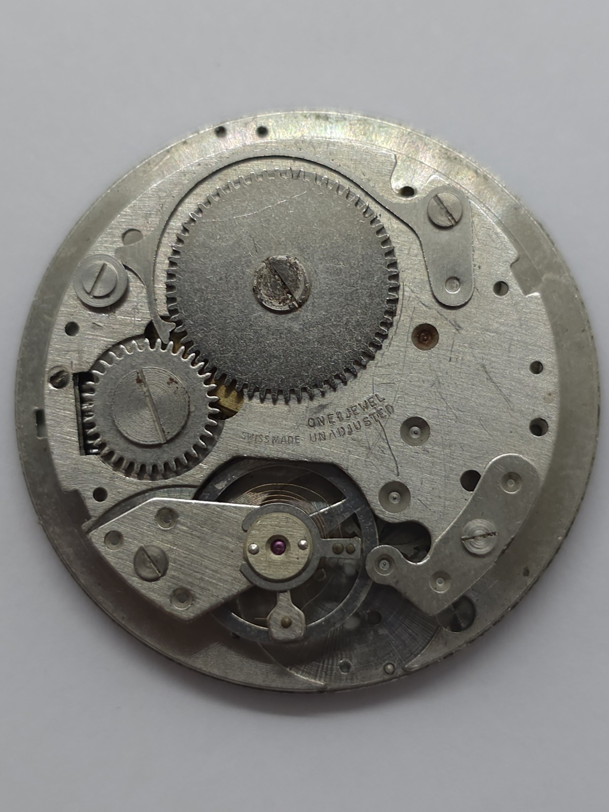 Vintage Josmar De Luxe Watch Movement Cal. BFG 866 Perfect Dial Main Spring