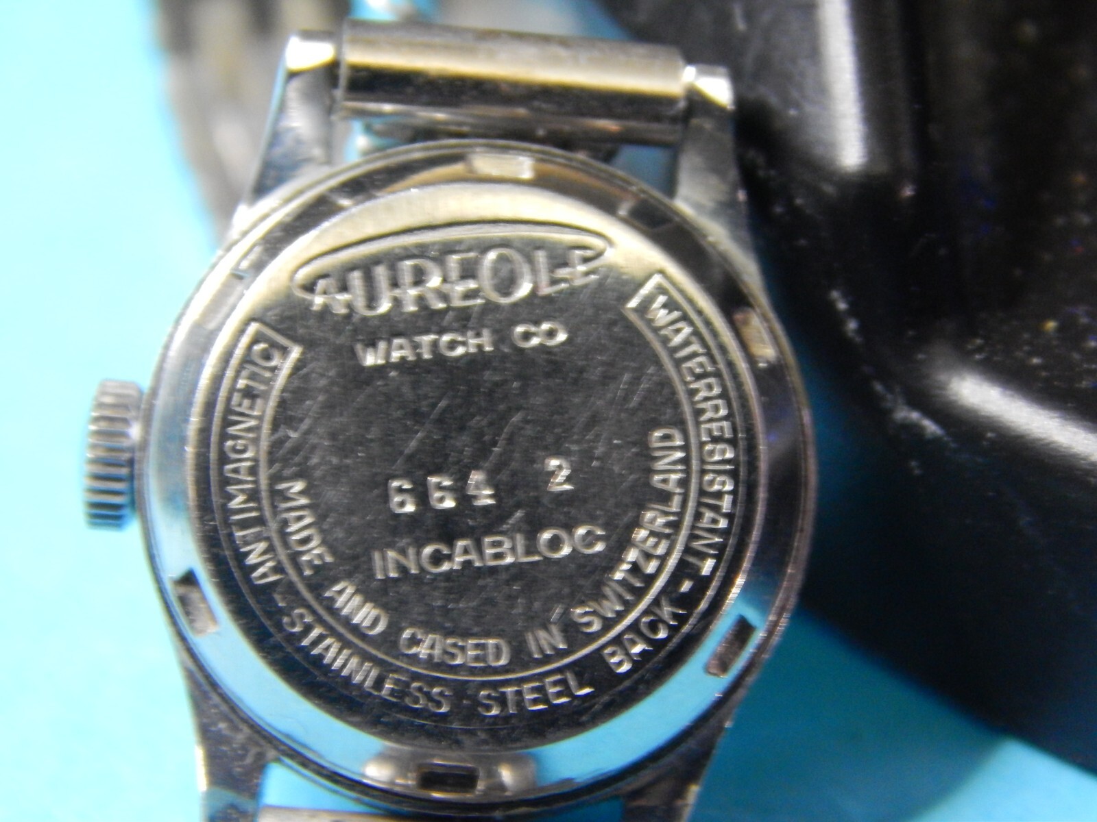 Vtg Aureole Mechanical Watch, Needs Repair; 10k Gold Filled Bracelet by Kreisler