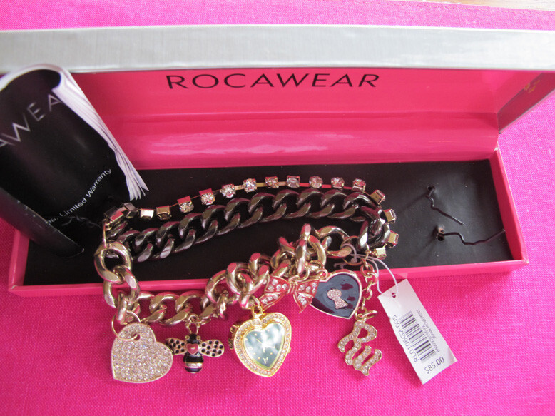 Rocawear VALENTINE HEART watch-charm bracelet~NWT~REDUCED~NEW IN BOX $85 FREE H