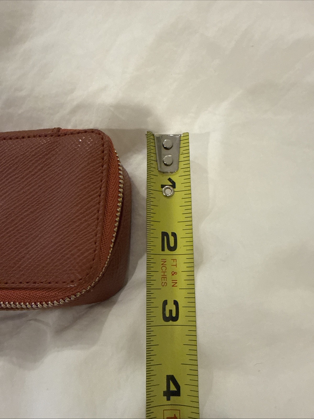 Smythson Travel Jewelry Box Leather Cognac