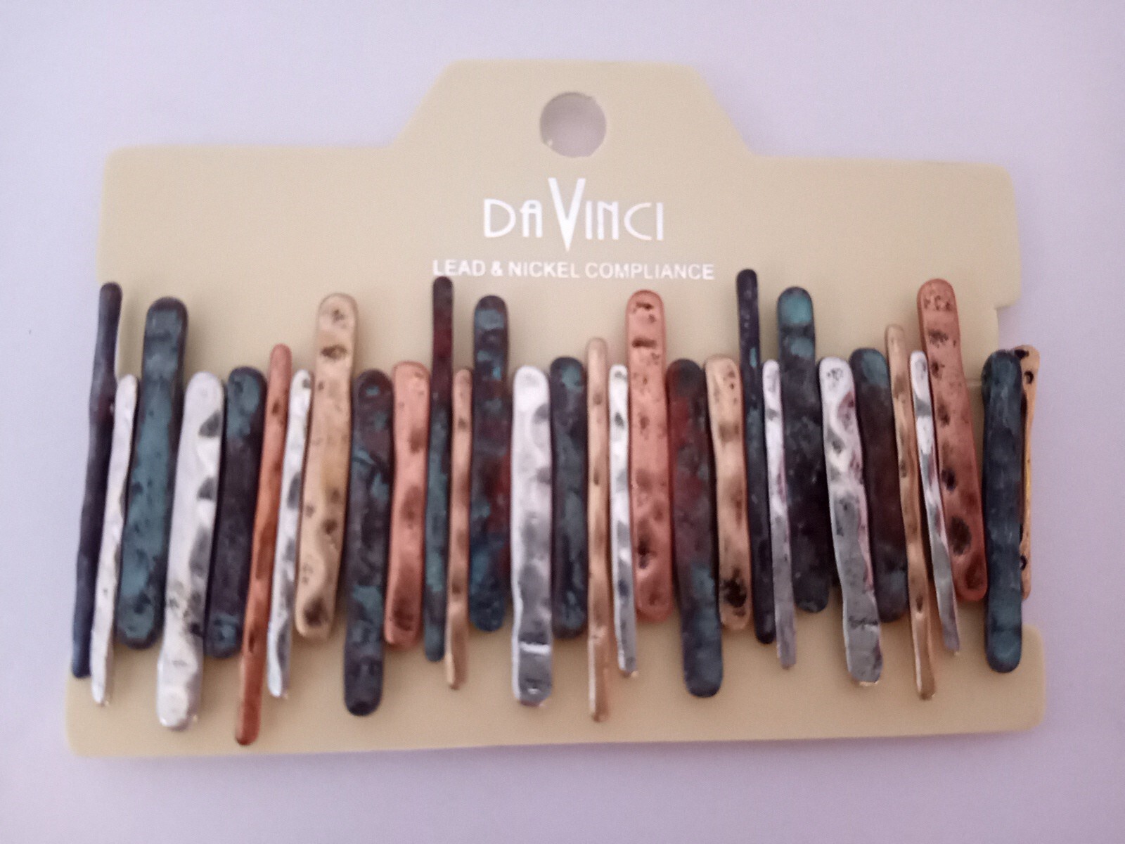 Da Vinci Tile Stretch Quad Tone Metal Bracelet 7″ Lead & Nickel Compliance NEW