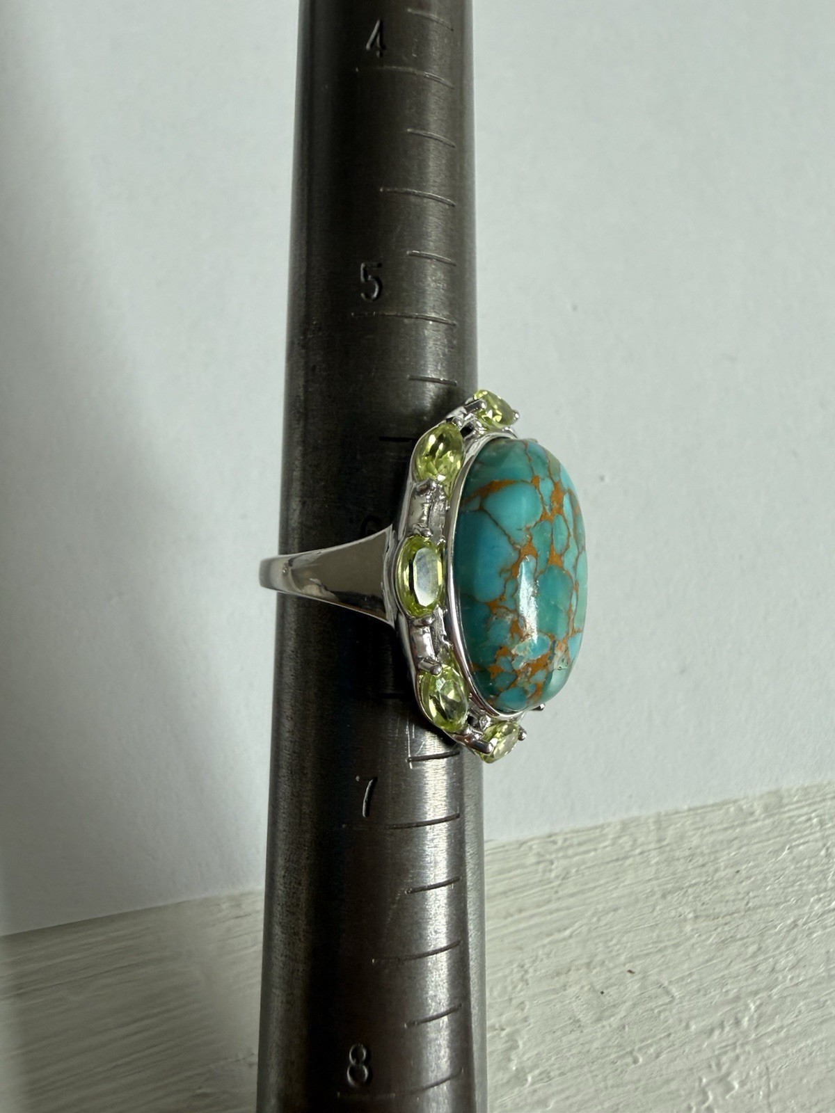 Lot Designer Signed Ross Simons Sterling Silver 925 Chunky Turquoise Rings 53g