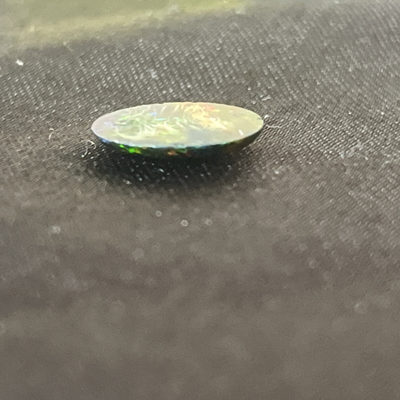 1 Ct. Black Opal Cabochon Stabilized 9.2mm X 11.3mm X 2mm