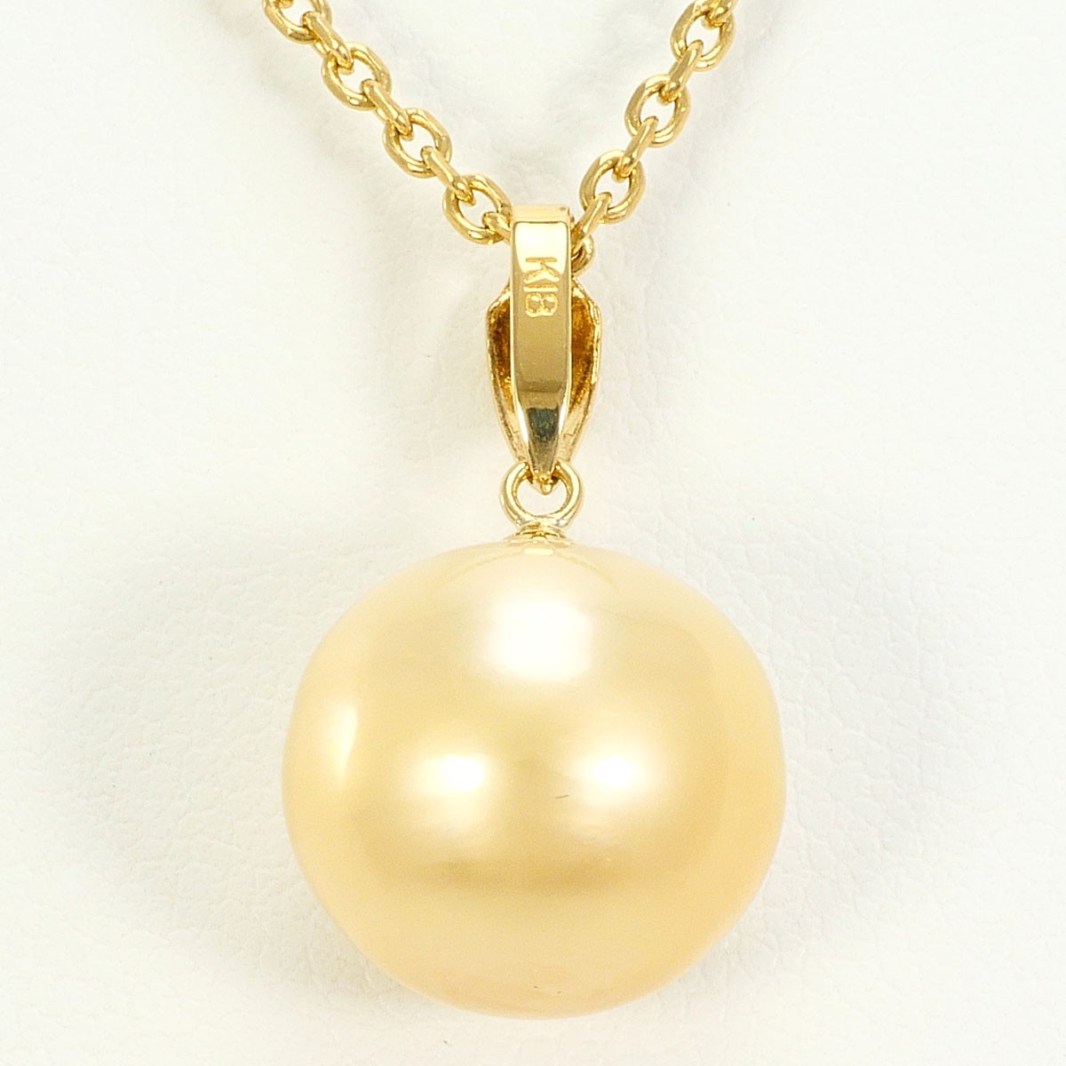 K18 18k gold Necklace South Sea Pearl 6.6g 40cm Free shipping Used