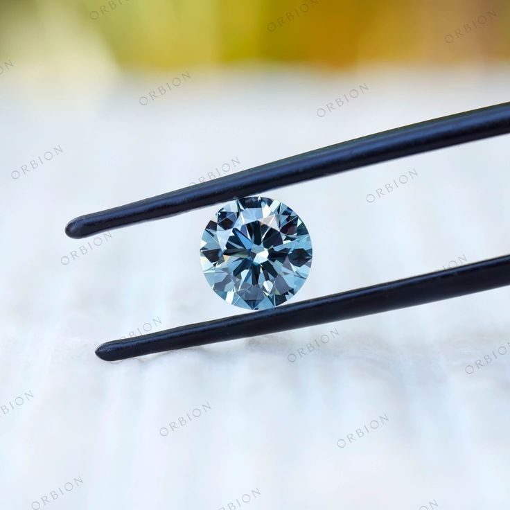 LAB GROWN 3CT BLUE DIAMOND ROUND CUT VVS1 CVD LOOSE CERTIFIED GEM
