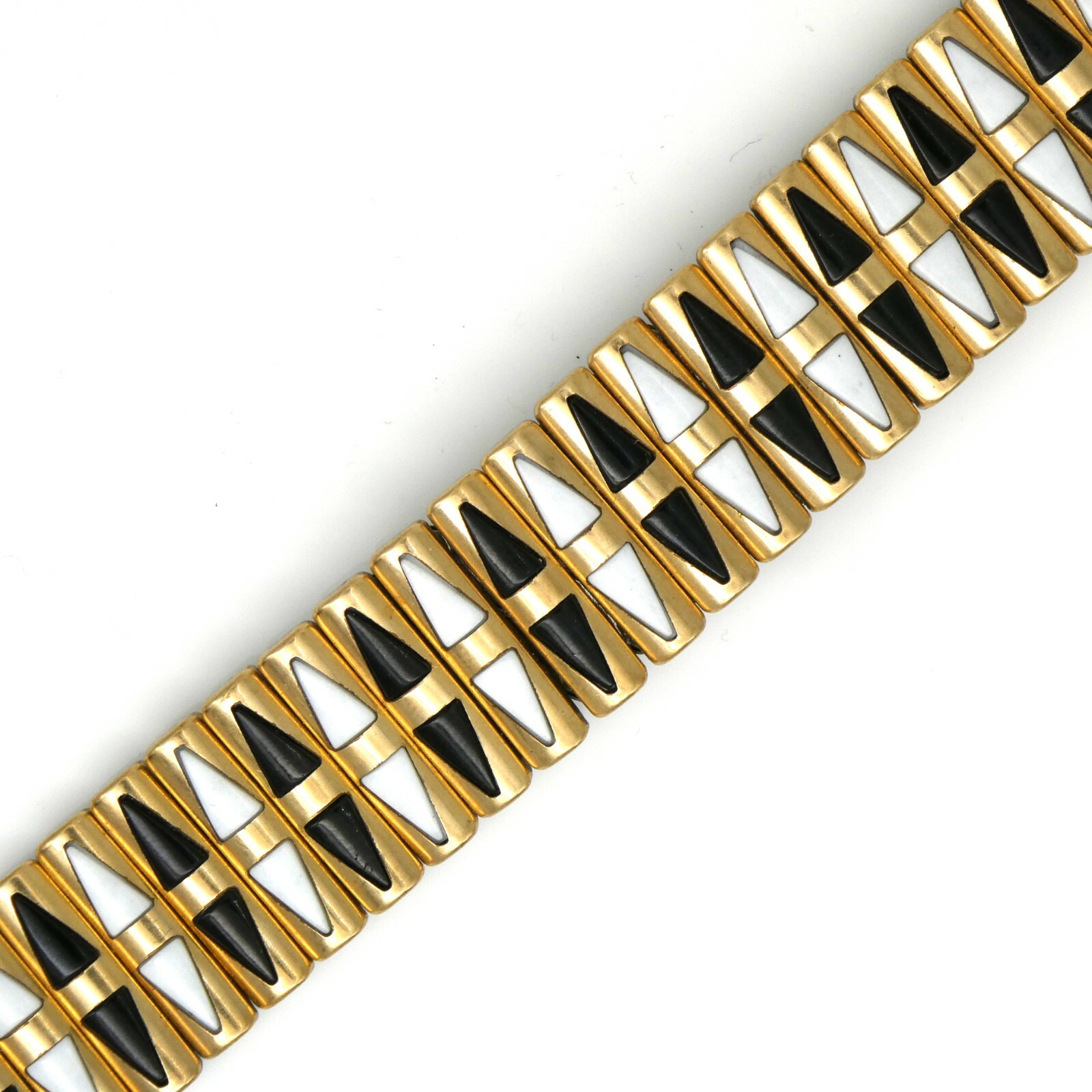 Vintage Bergevin Bros. 17.4 mm g.f. and st. steel wristwatch expansion bracelet