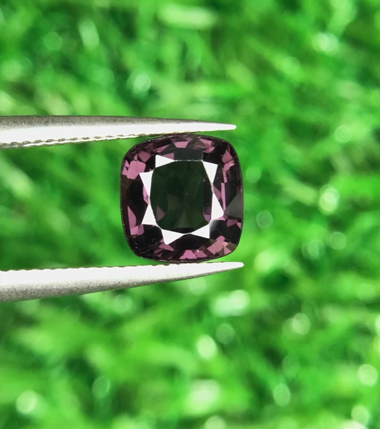 1.80Ct Natural Purple Spinel Cushion Cut Loose Gemstone Burma Sri Lanka Gem
