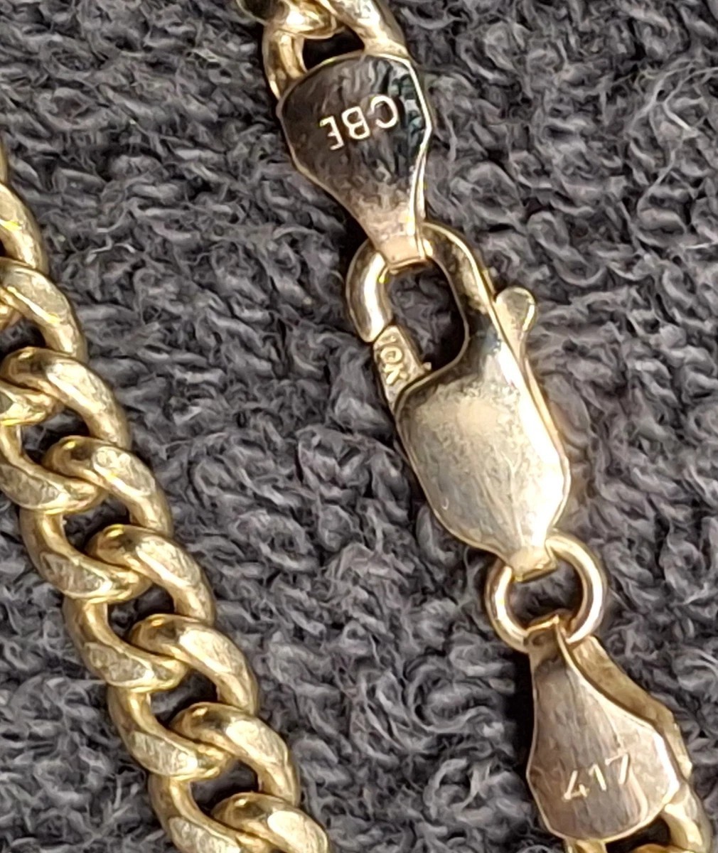 10k Gold Cuban Link (Hollow) Necklace (22in – 4mm – 10gram)