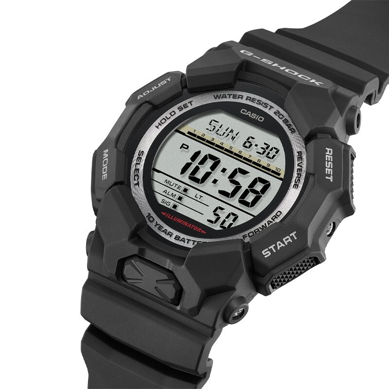 Casio G-Shock Digital 10-Year Battery Resin Black Men’s Watch GD010-1
