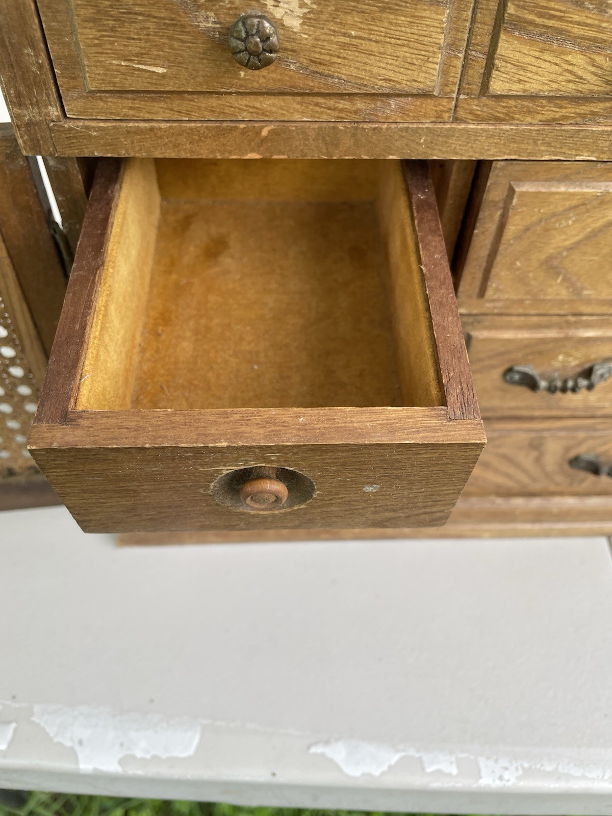 vintage wooden jewelry box