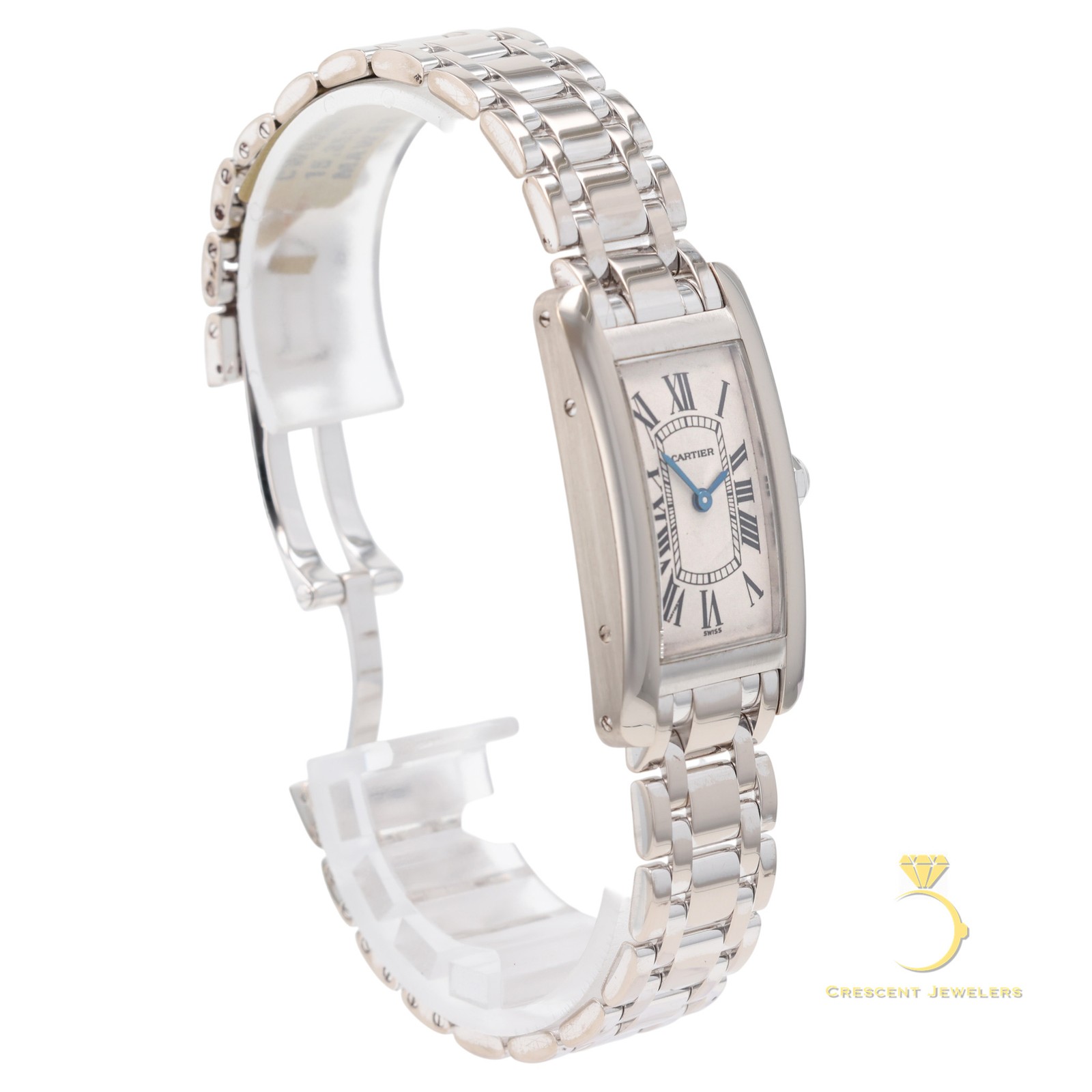 Cartier Tank Americaine – Ref. W26019L1 – 19mm * 35mm White Gold