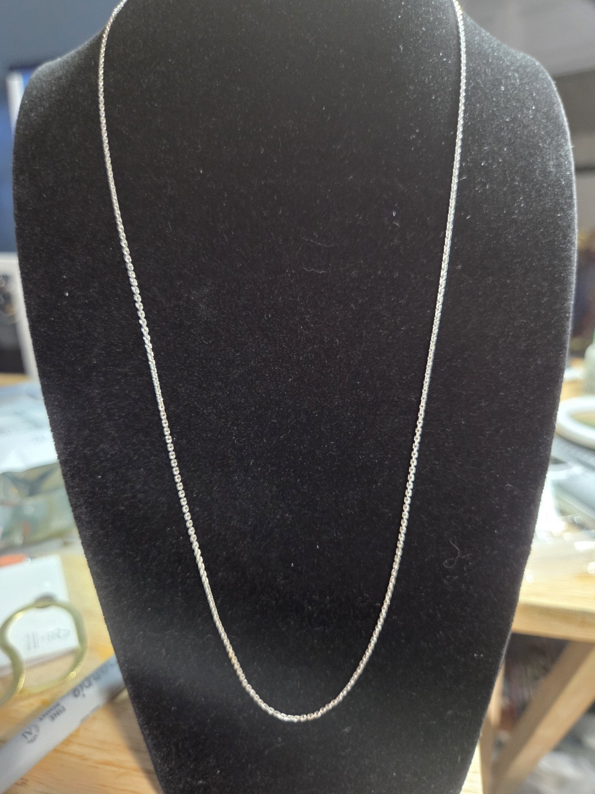 Kendra Scott 925 Sterling Silver Diamond Cut Cable Chain Necklace 16-18″ 1.95g