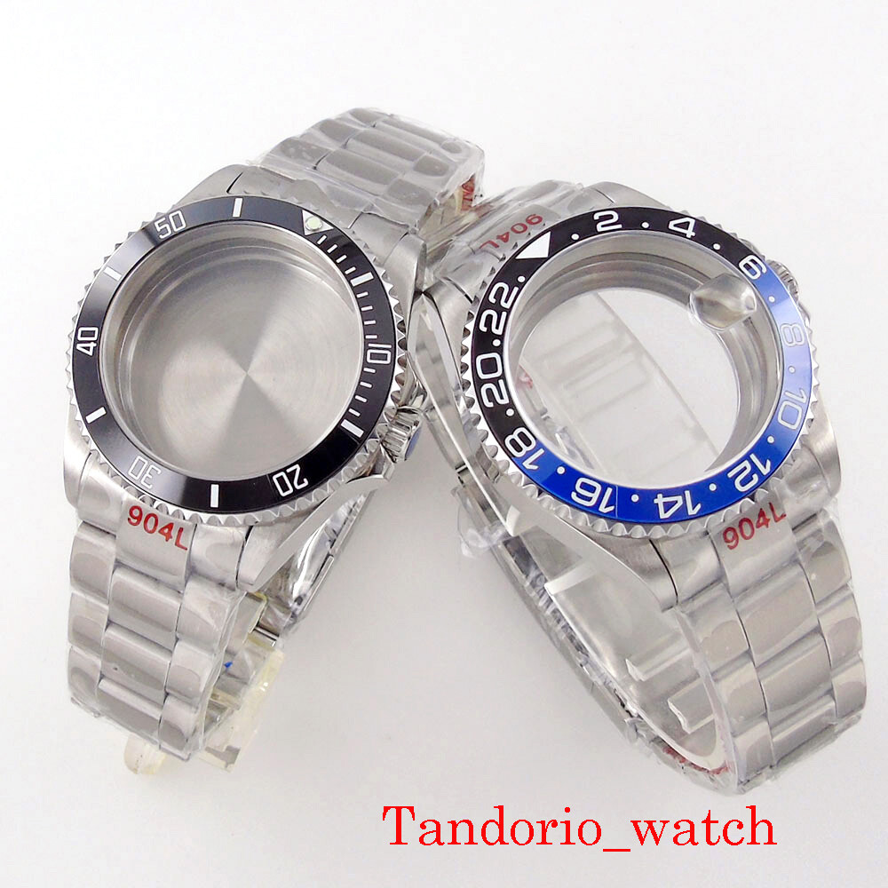 38mm/40mm Stainless Steel Watch Case Sapphire Glass Fit NH34 NH35 NH36 Oyster