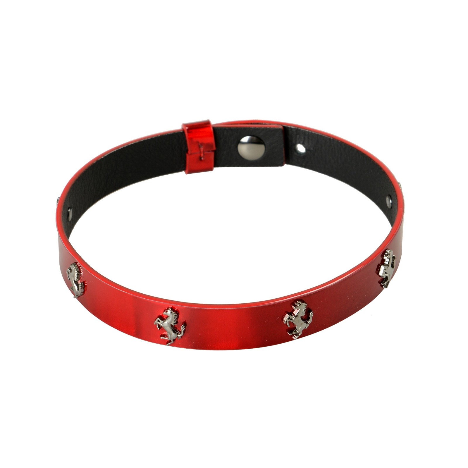 Scuderia Ferrari Red Double Coil Hypersonic 100% Leather Bracelet