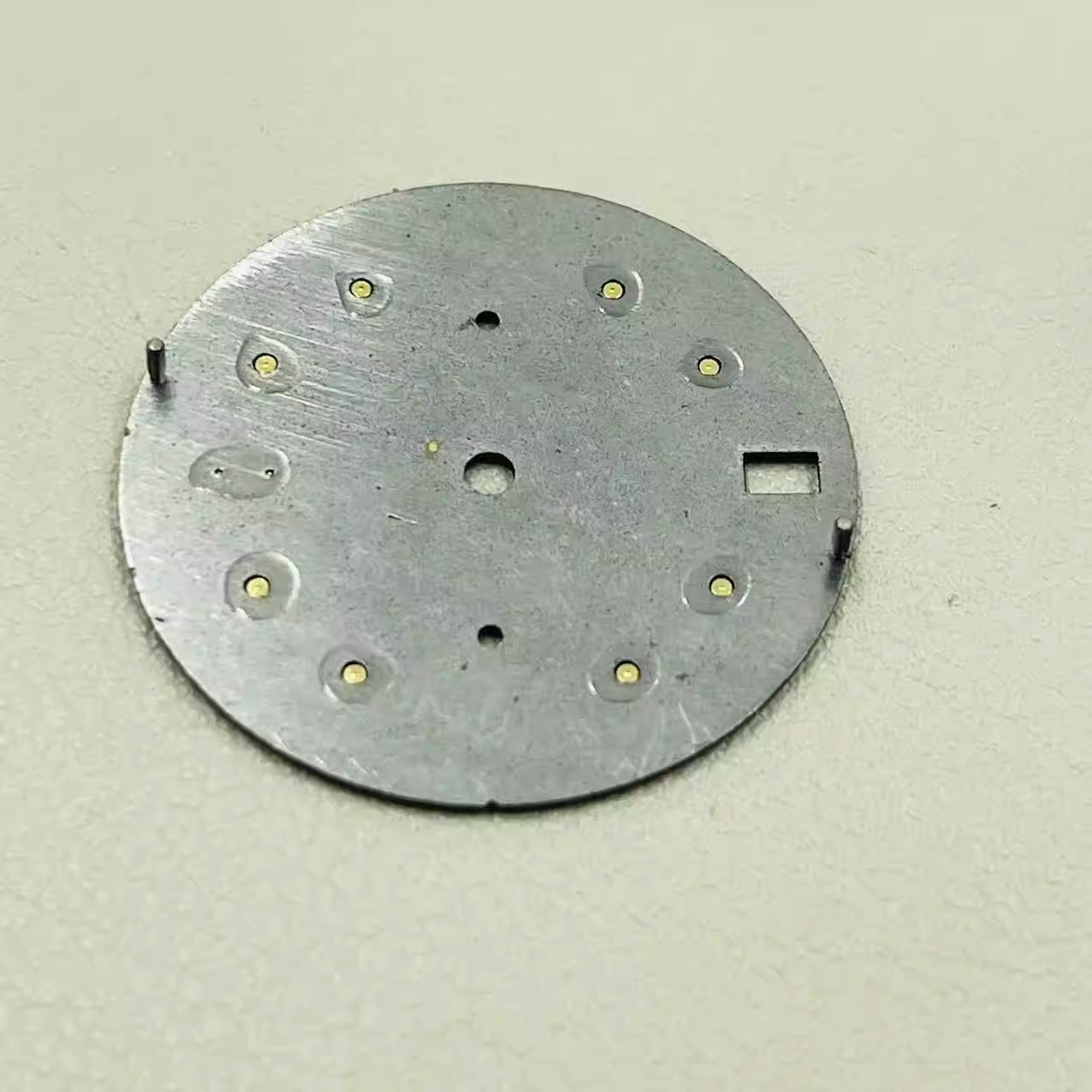 29.5mm Watch Dial Green Luminous For Seiko VK64 Quartz Movement Chronograph