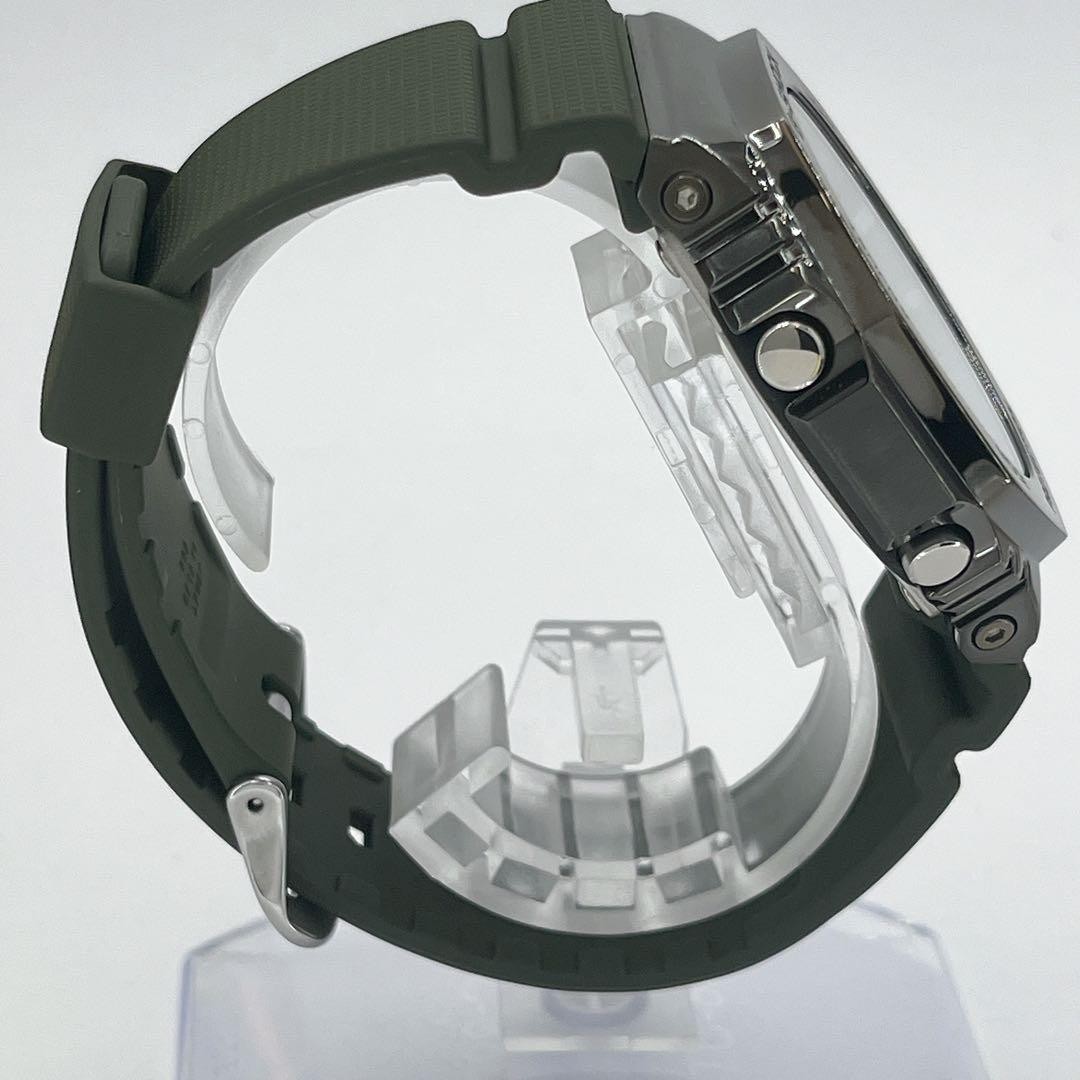 Excellent Condition New Battery G SHOCK GM 2100B Green Casioak Wristwatch