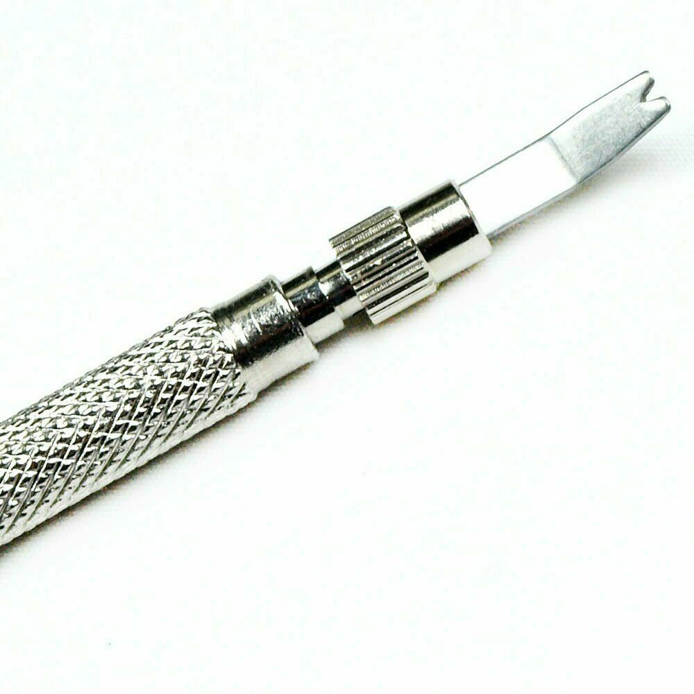 Watch Repair Spring Bar Tool Steel Link Remover Pin Pusher with Spare Tips