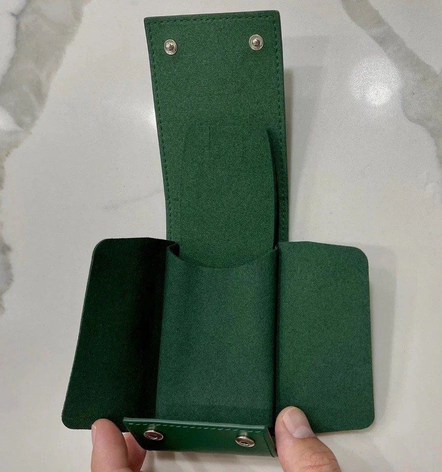 Rolex Case Leather Travel Pouch Service Center Premium Version-Gift For Watch