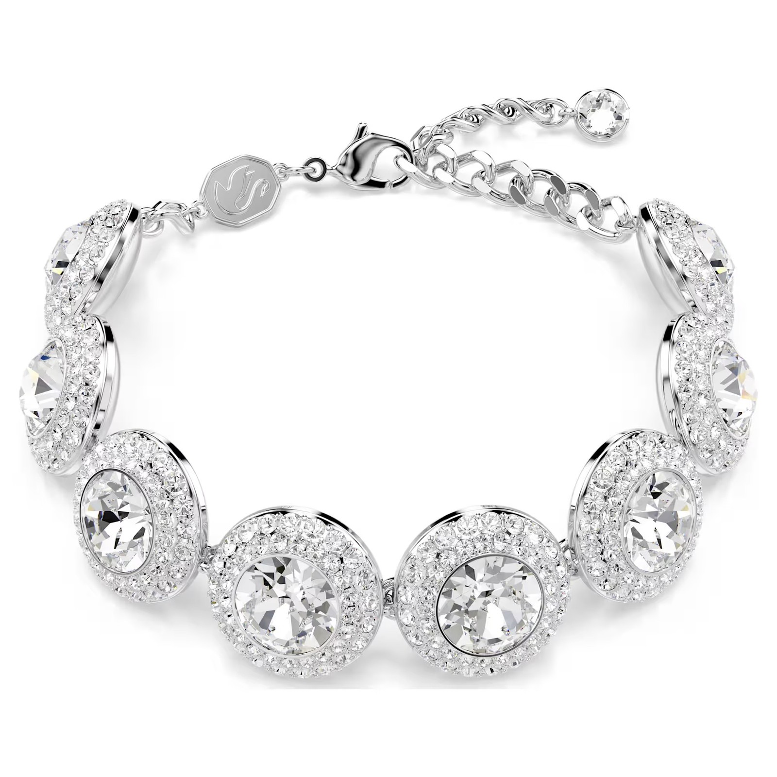 Swarovski Crystal Una Angelic Bracelet, White, Rhodium Plated 5735343