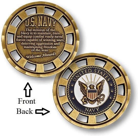 U.S. Navy Mission Statement ~ U.S. Navy ~ Challenge Coins ~
