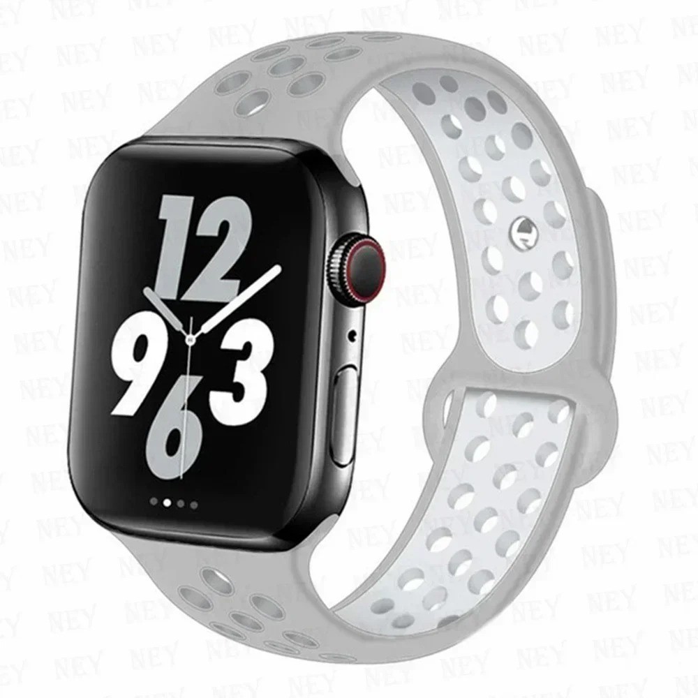 Silicone Sport Straps For Apple Watch Band 45mm 44mm Ultra2 49mm 38/40mm 41mm 42