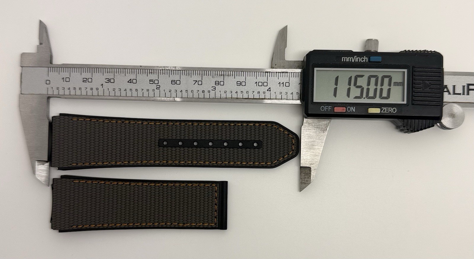 Zenith Defy 21 23mm x 22mm Gray Fabric Watch Strap Band 2322-938 Authentic OEM