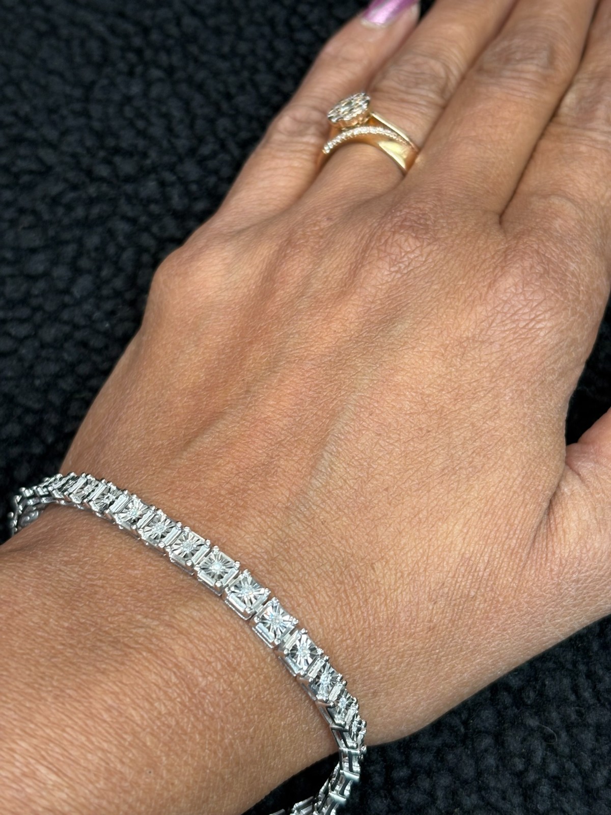 1/2cttw 925 Sterling Silver Lab Grown Diamond Tennis Bracelet 7″ LGB6642