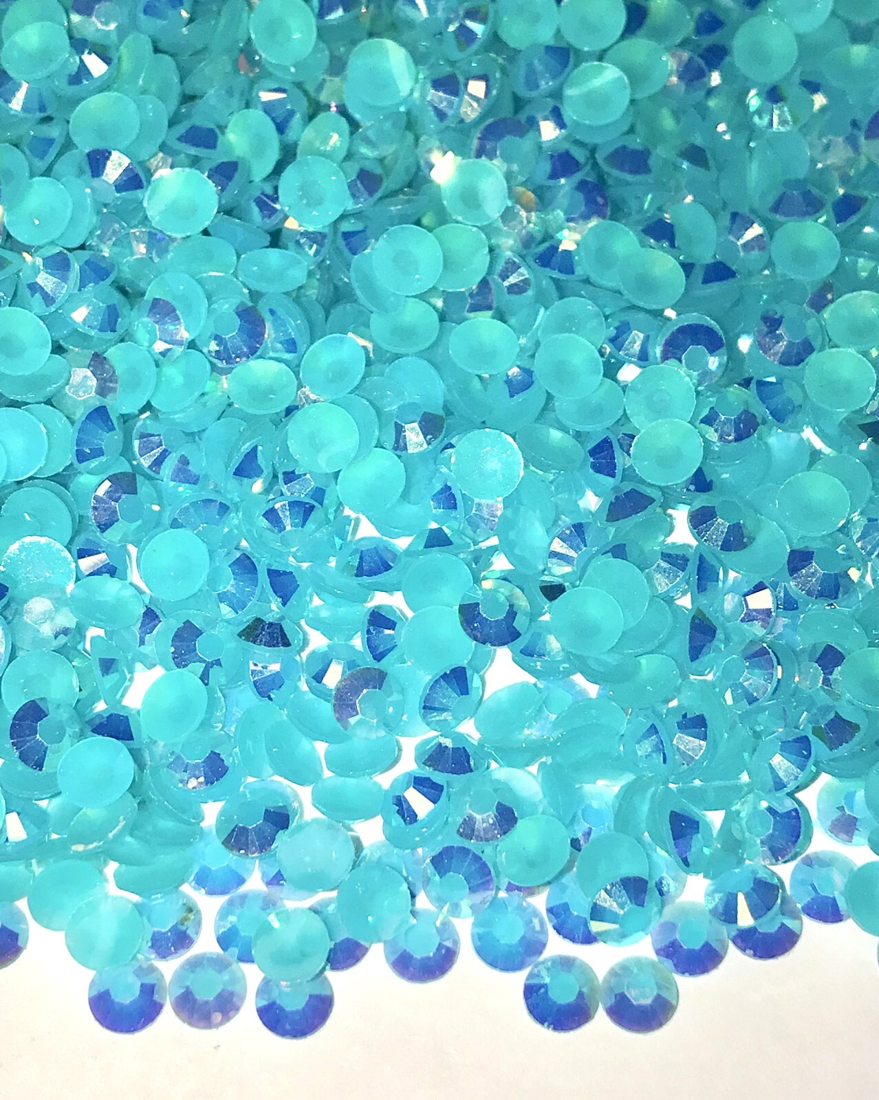 Jelly Rhinestones AB 4MM/SS16 QTY 1000-5000 Resin Flatback Round Bling NON HOTFX