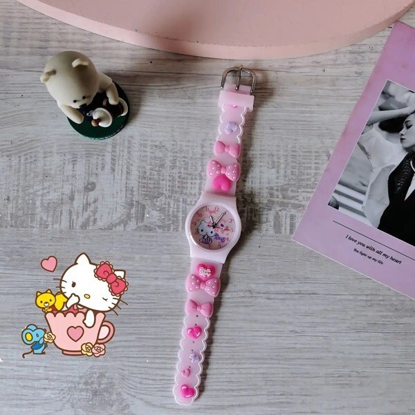 Sanrio Kid’s Quartz Watch, Hello Kitty, Kuromi, Cinnamoroll, Little Twin Stars,